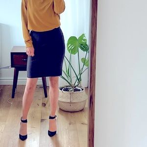 RW&CO charcoal mini skirt
